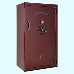 AMSEC BF 120 Minute Series Gun Safe BF7240 Closed. Red